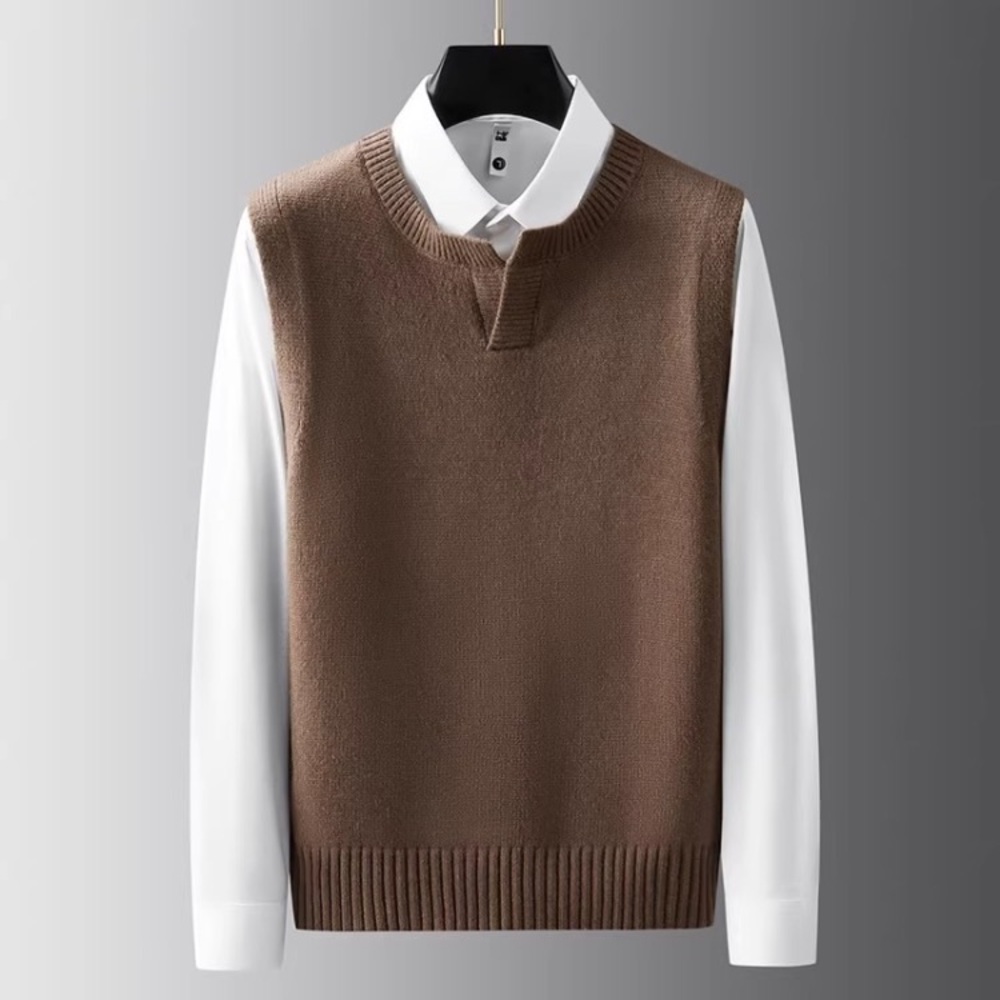 Men's Brown Sweater Vest